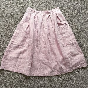 OffOn Linen Patch Pocket Skirt